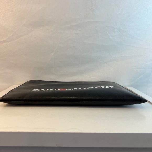 Saint Laurent - Vintage Rive Gauche Logo - Pouch - Smooth Leather - Gift Set/Box - Picture 6 of 16